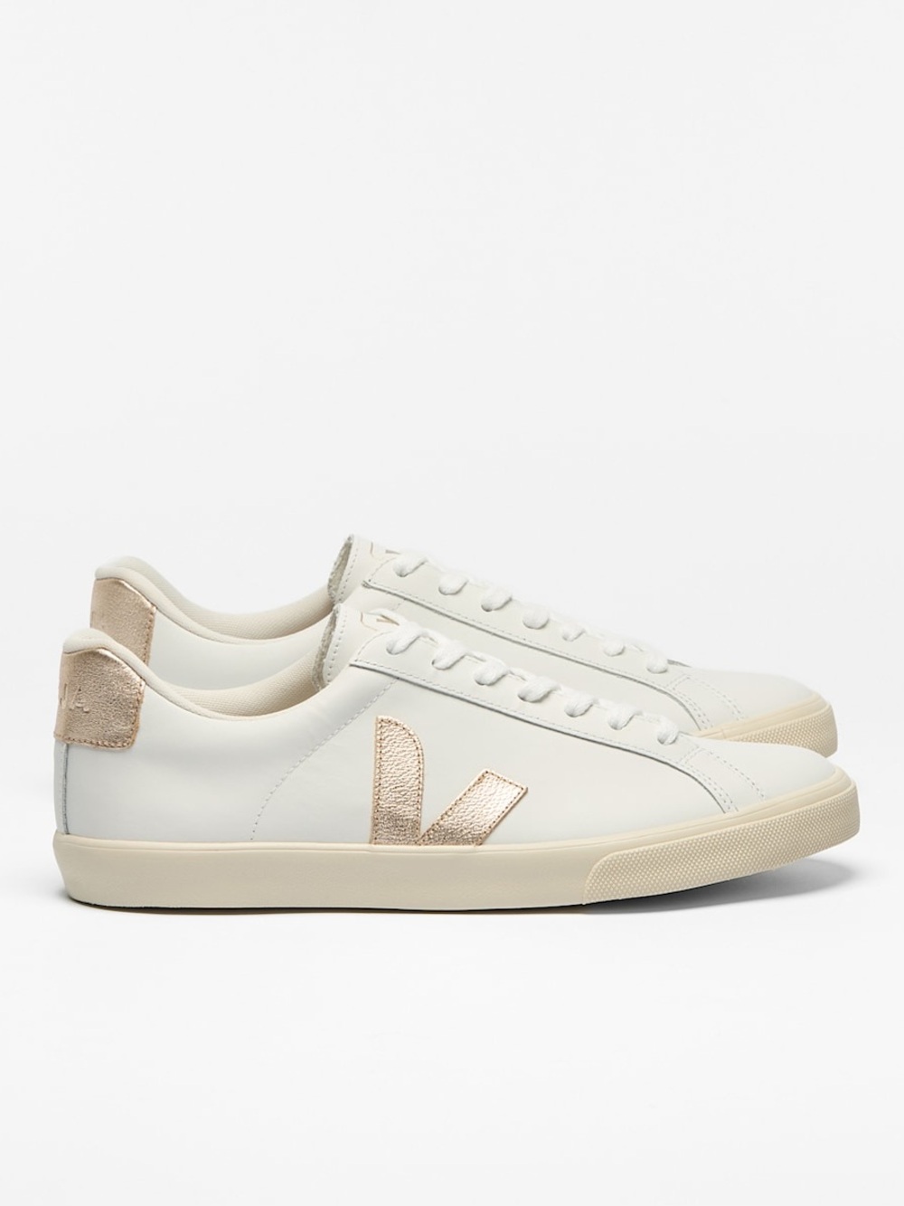 VEJA ESPLAR LEATHER WHITE PLATINE